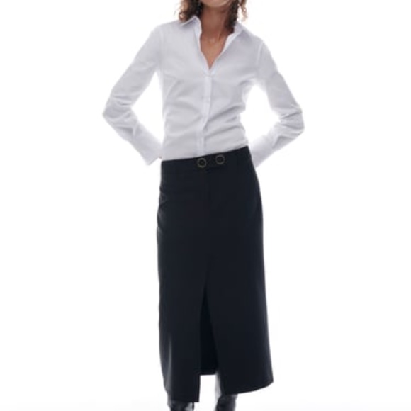 Zara stretch poplin shirt - Picture 3 of 4